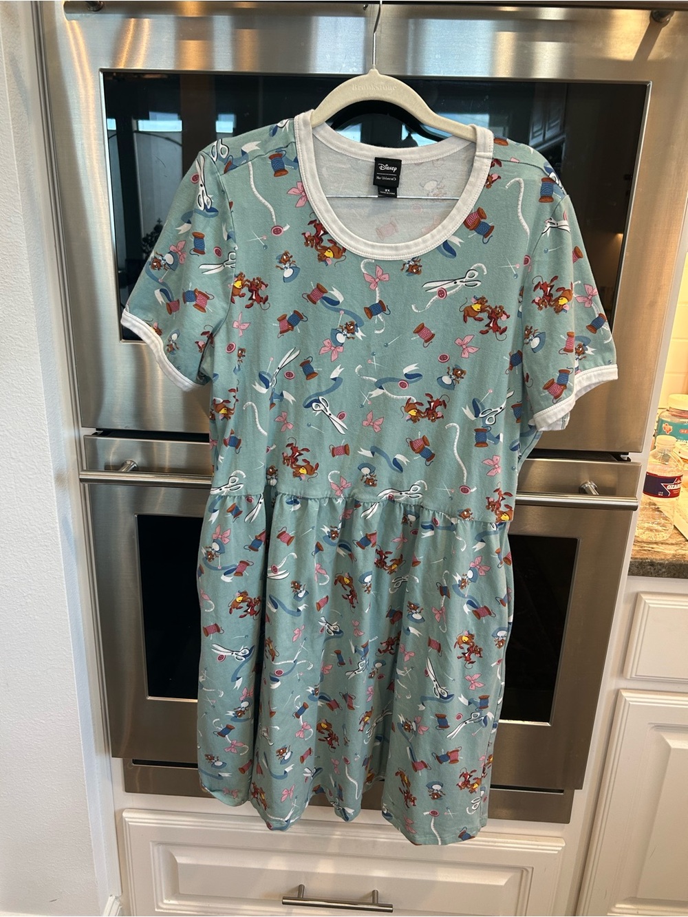 Disney Her Universe Midi Cinderella sewing mice ringer Dress 2X GUC